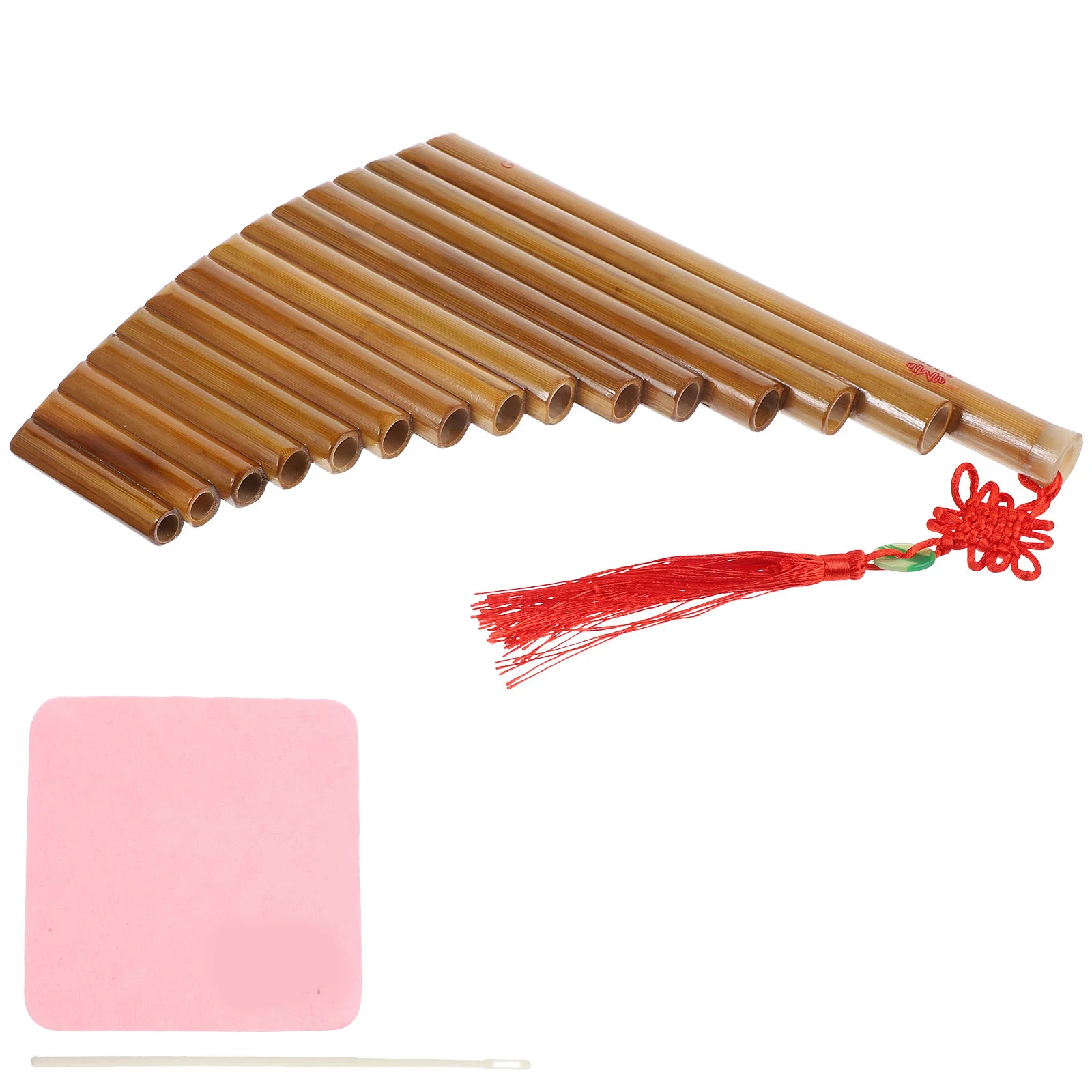 

1 pc Bamboo Pan Flute 15 Hole Portable Wind Instrument For Beginners Kids Students Traditional Musical Instrument School Gift