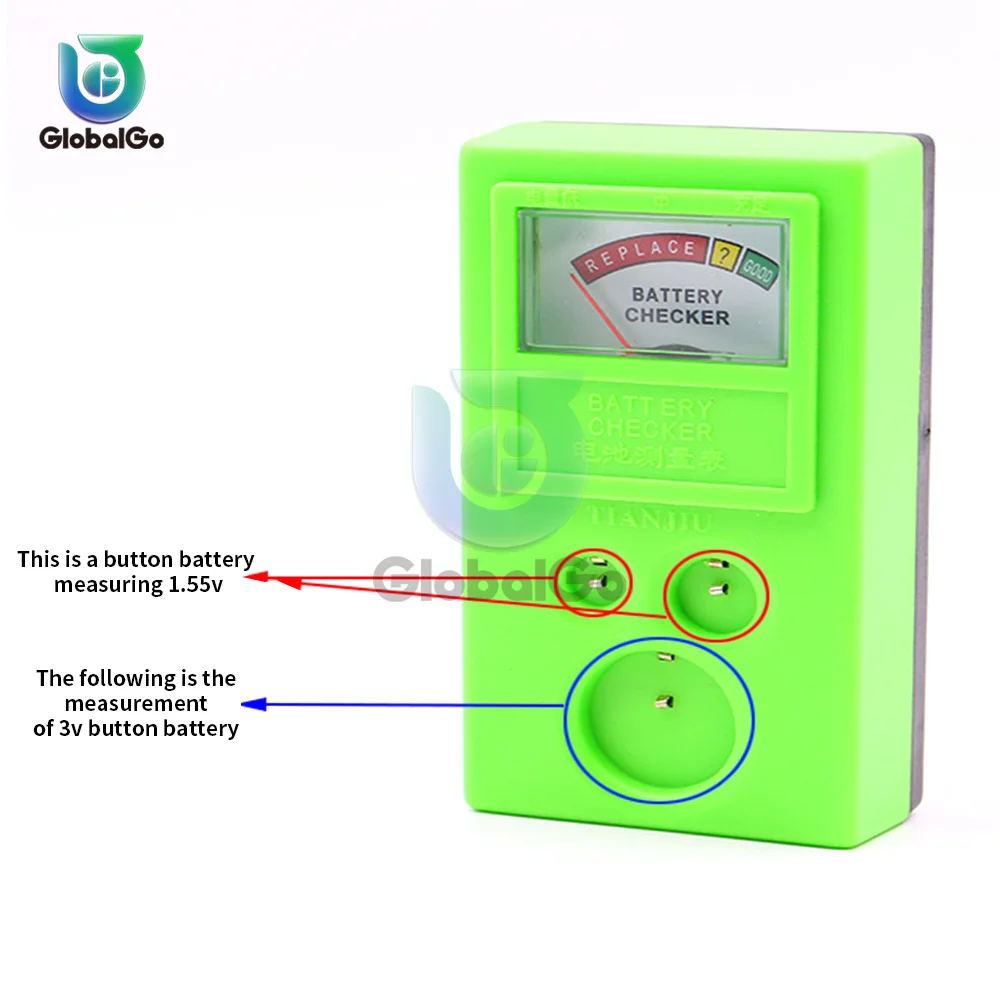 Tester della batteria del pulsante 1.55v 3v strumento di riparazione del Tester di alimentazione della batteria del pulsante di controllo della