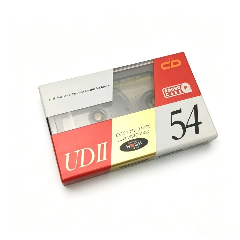 100% Original New For Maxell UDII 54min Type II Blank Cassette With Translucent Package For Recording & Duplication