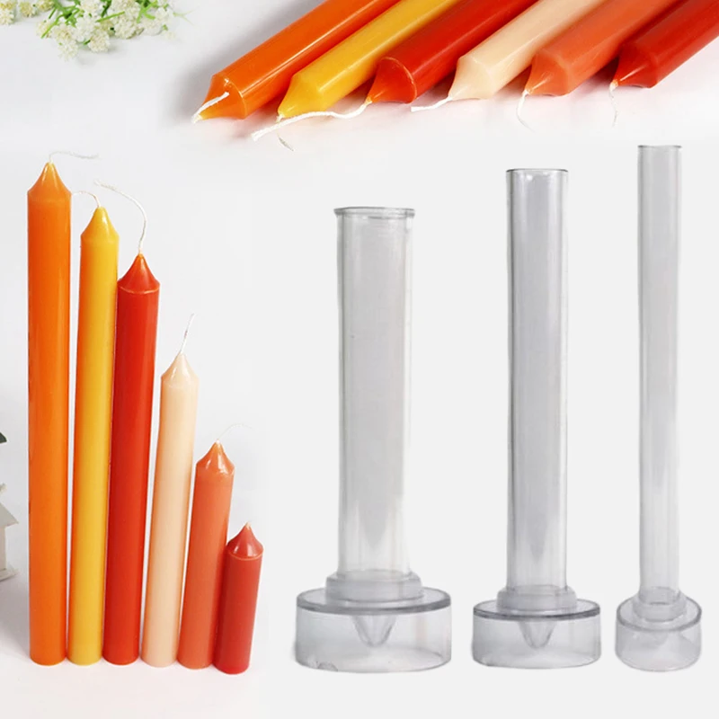 Handmade Church Candle Mold DIY All Kinds of Round and Long Strip Cented Candle Mould Long Pole Candle Making Candlelight Dinner