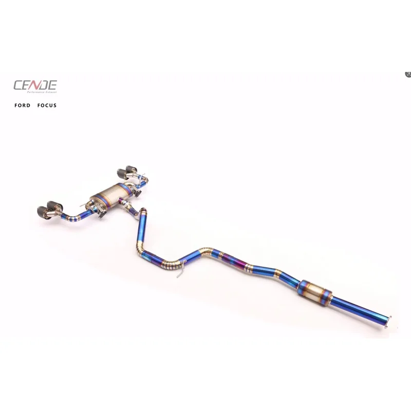 Premium Cende/OEM Focus Titanium & Stainless Steel Valve Catback Exhaust Muffler System Retrofit Upgrade SS304 Racing Tuning Kit