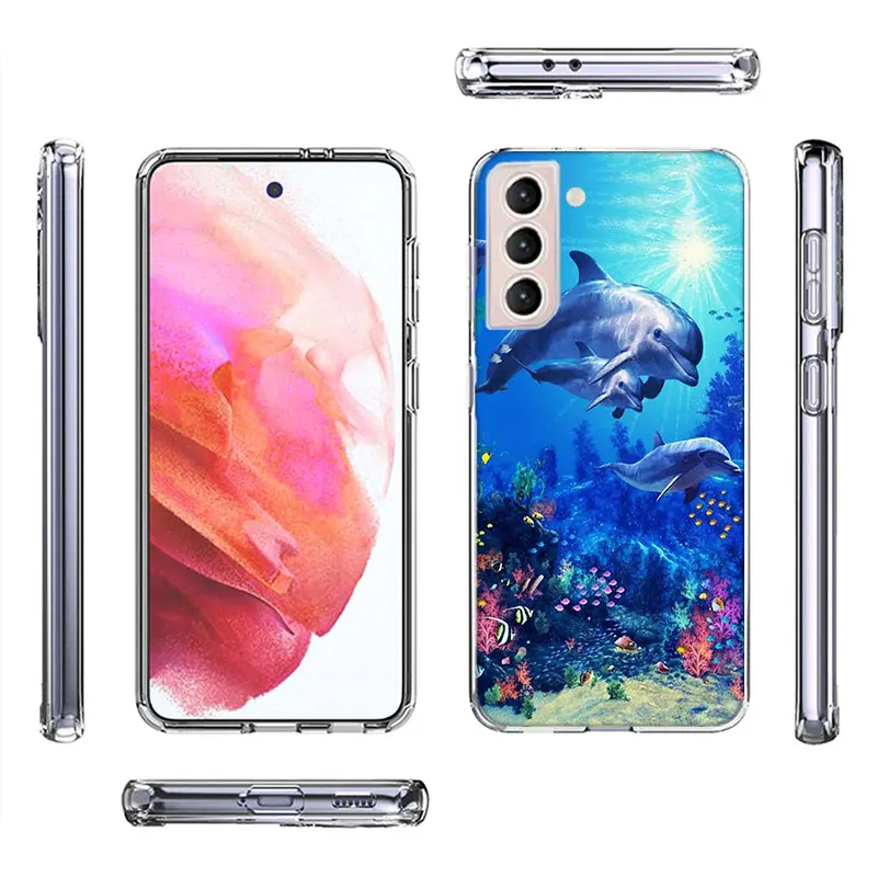 Deep sea turtle dolphin landscape Phone Case For Samsung A17 A56 A36 A26 A16 A55 A35 A25 A15 A05S Galaxy A71 A51 A41 A31 A21S A7