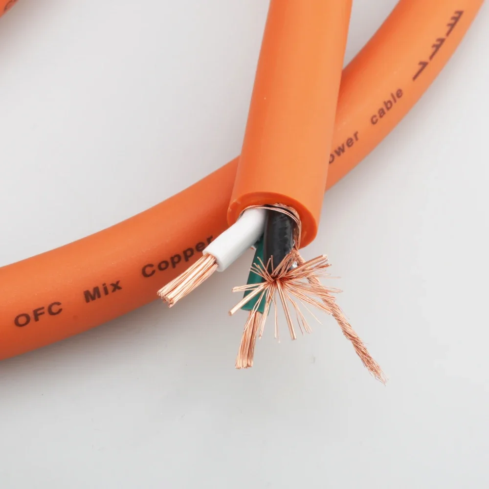 p113 HI-конец Чистая красная медь Высококачественный силовой кабель Массовые кабели Hi-Fi кабель