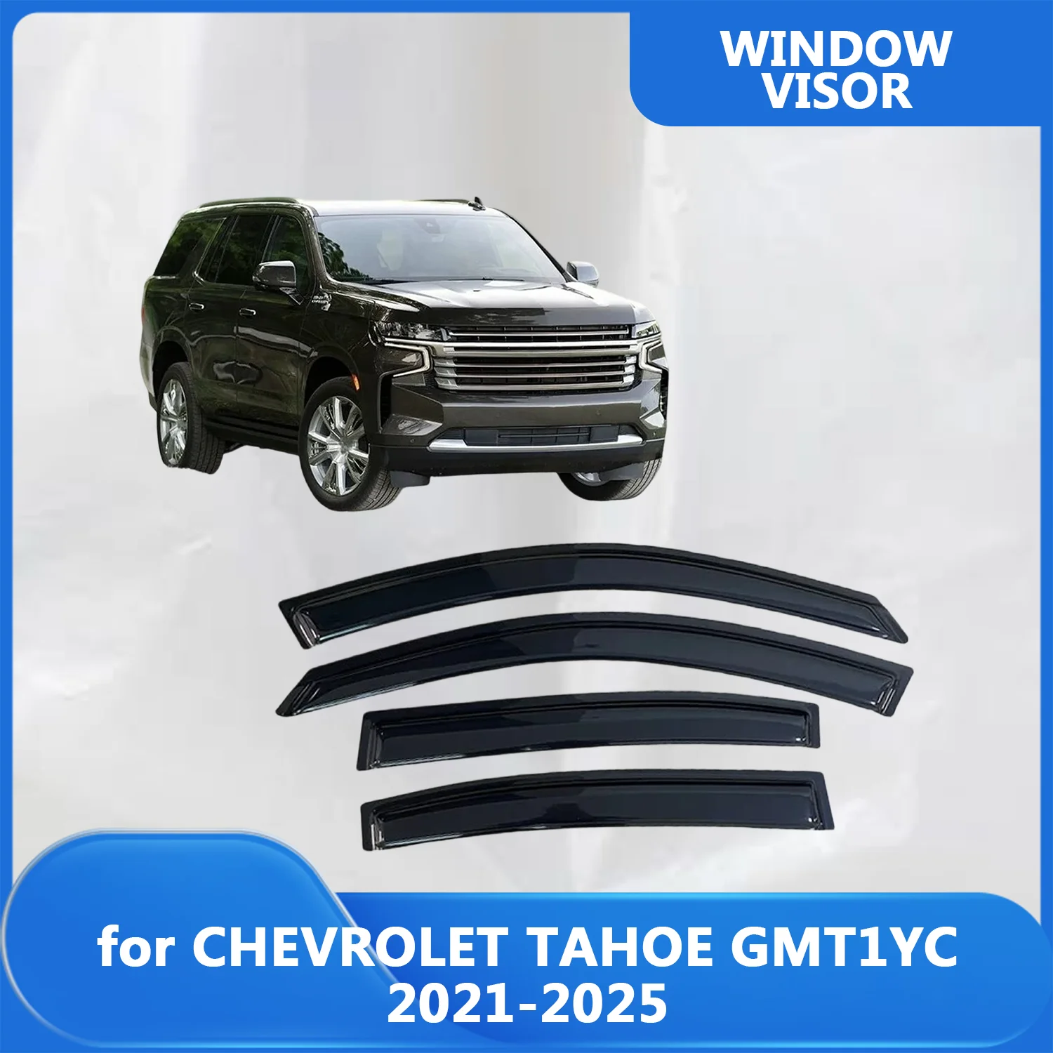 

Window Visor for CHEVROLET TAHOE 2021 2022 2023 2024 2025 Wind Deflectors Rain Guards Door Visor Vent Shades Ventvisor