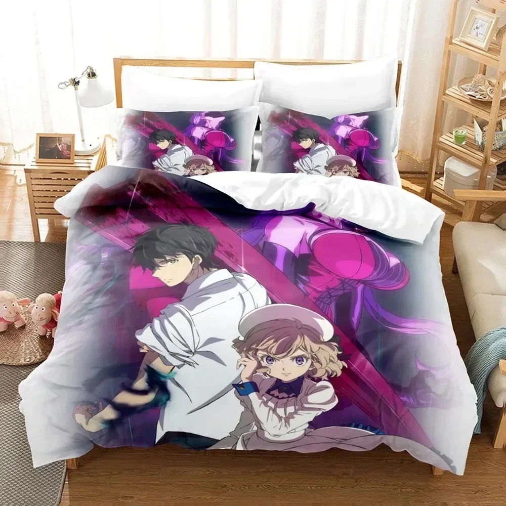 

3D Anime InSpectre Fictitious reasoning Bedding Set Duvet Cover Sheet Printed Pillowcase Full Queen King Size Comforter Bedroom
