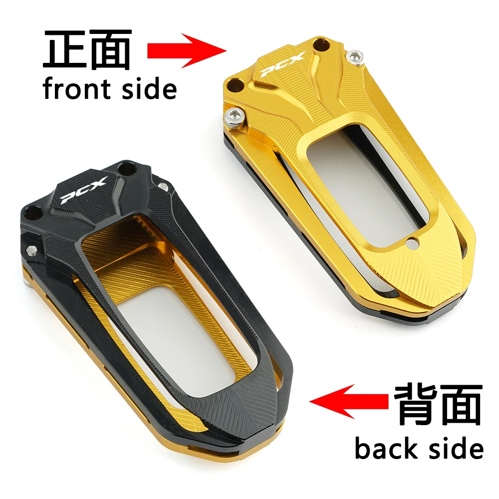 For HONDA PCX 125 150 160 PCX160 PCX125 2021-2023 Motorcycle CNC Aluminum Key Cover Case Shell Cap Protection & Keychain Keyring