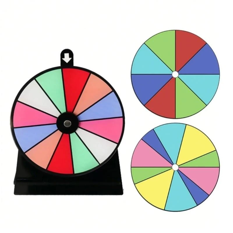 

Fortune Party Turn Plate Tabletop Prize Turntable Lucky Draws Roulette Wheel .A5KC