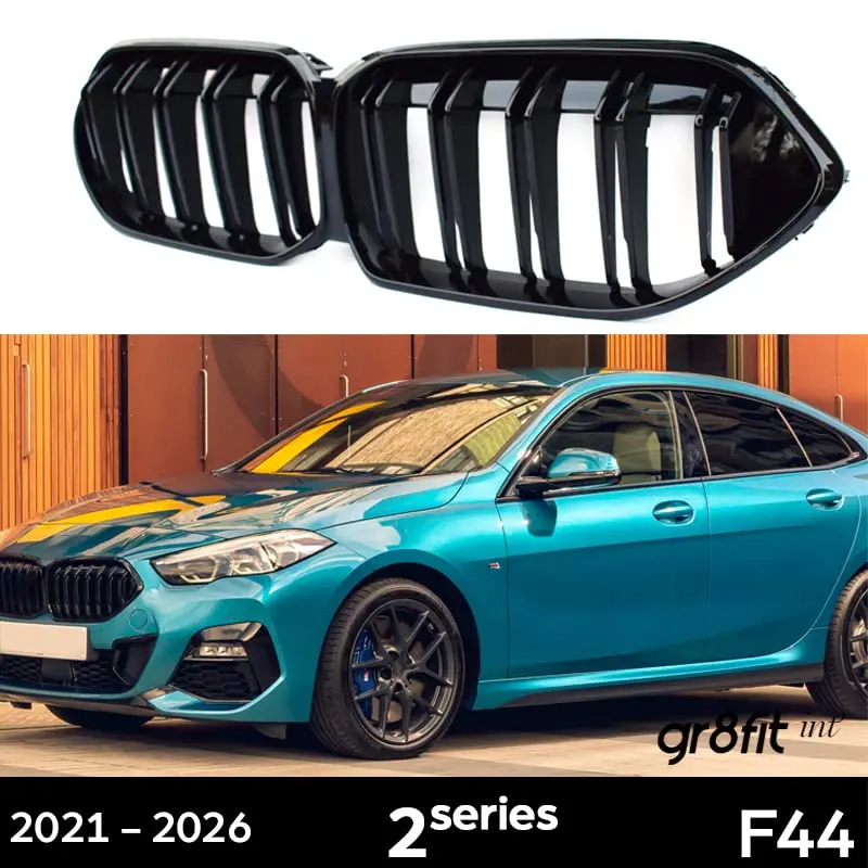 

Решетка F44, черная передняя решетка бампера для почек, решетка радиатора для BMW 2020–202 гг., 2 серии Gran Coupe (2 лотка)
