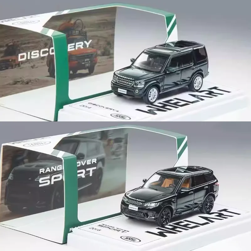 

WHELART Коллекционная модель внедорожника Discovery 4/Range Rover из литого металла в масштабе 1:64, статическая, для демонстрации, подарок для мальчика, украшение