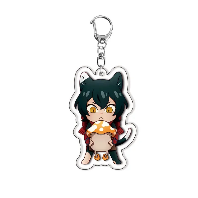 Anime Figures Keychains Laios FalinTouden Leos Farin Daya Namalie Hisuru Keychain Jewelry Creative Model Key Ring Fans Collect