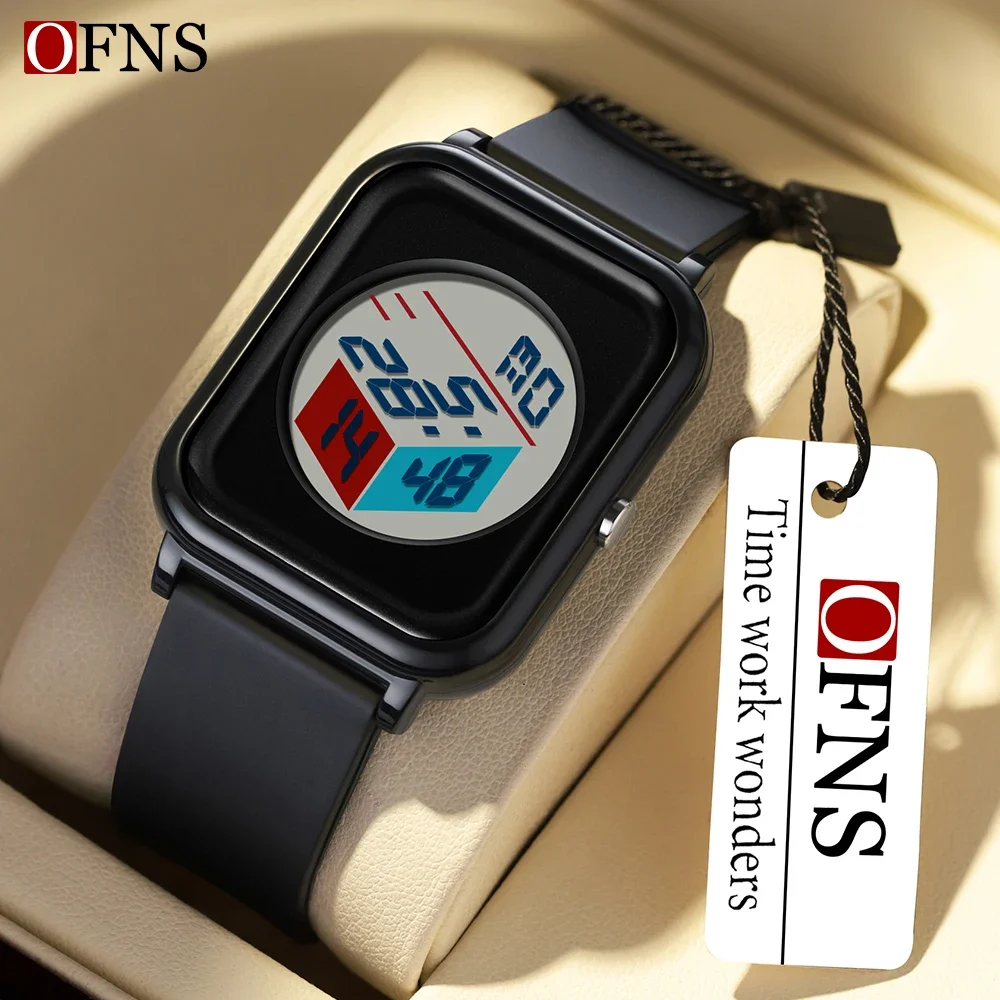 

OFNS 6134 Top Brand Sports Chronograph Student Watch Multi functional Waterproof Male and Female Student Electronic Watches