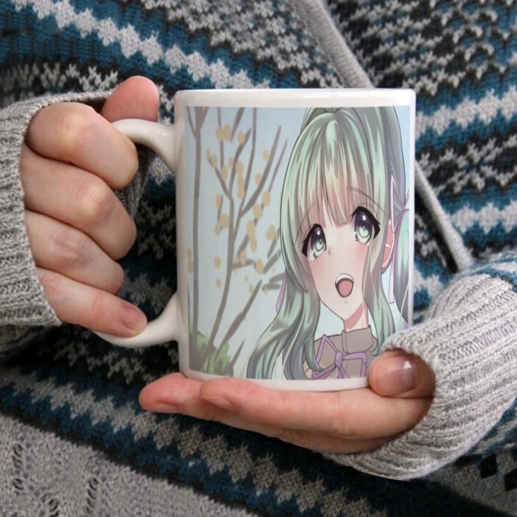 Puella Magi Madoka Magica 11oz Afternoon Tea Mug Multifunctional Ceramic Coffee Mug Porcelain Coffee Cup Drinking Cup