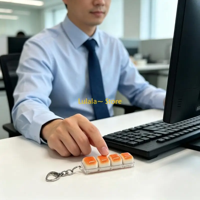 Y4QA Simulation Bread Keycap Decorative Cap For Mechanical Keyboard Enthusiasts