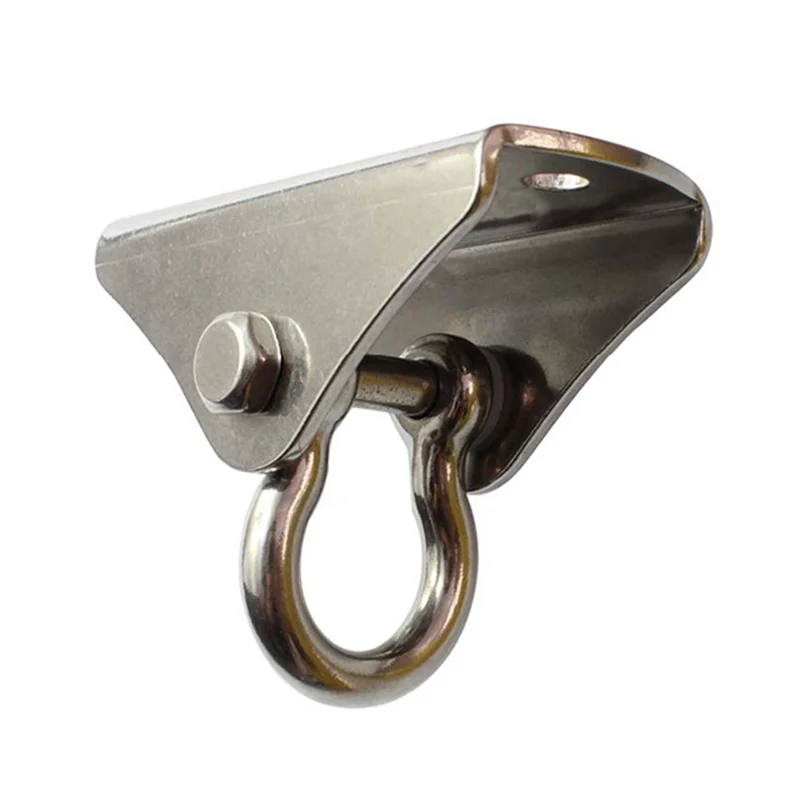 ABLU-1 Pieces Outdoor Hammock Hook 304 Stainless Steel Swing Hook Indoor Wall Fixed Hook Safety Buckle