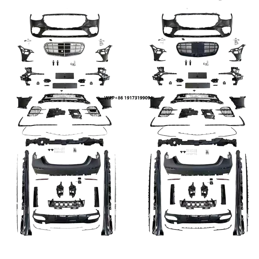 

Suitable for 21-25 S-Class W223S400 Modification Upgrade S450 Front Bumper Grille Side Skirt Body Surround Kit