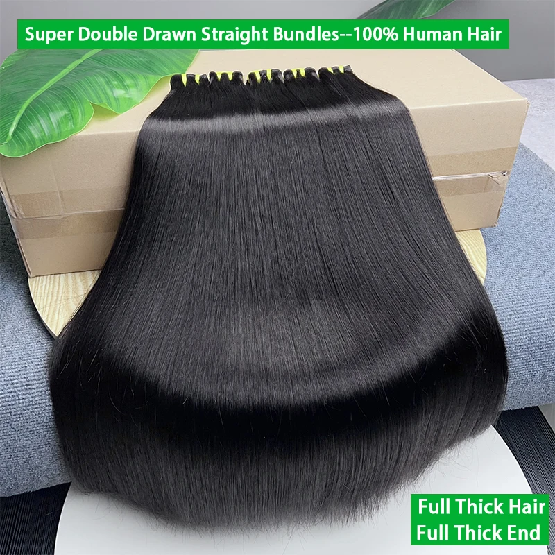 

Супер двойные нарисованные кости, прямые человеческие волосы, необработанные девственные пучки, необработанные наращивание волос, двойной уток, натуральный цвет, 8-30 дюймов