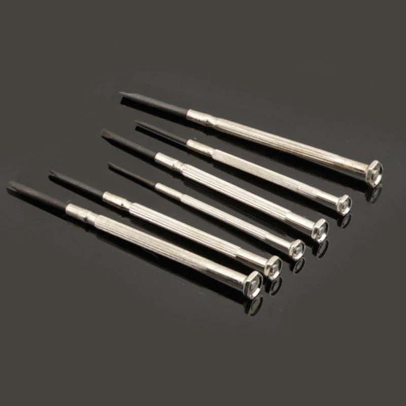 6PCS Strumento di riparazione per occhiali Mini set di cacciaviti Kit di cacciaviti di precisione di piccole dimensioni per giocattoli elettronici di gioielli