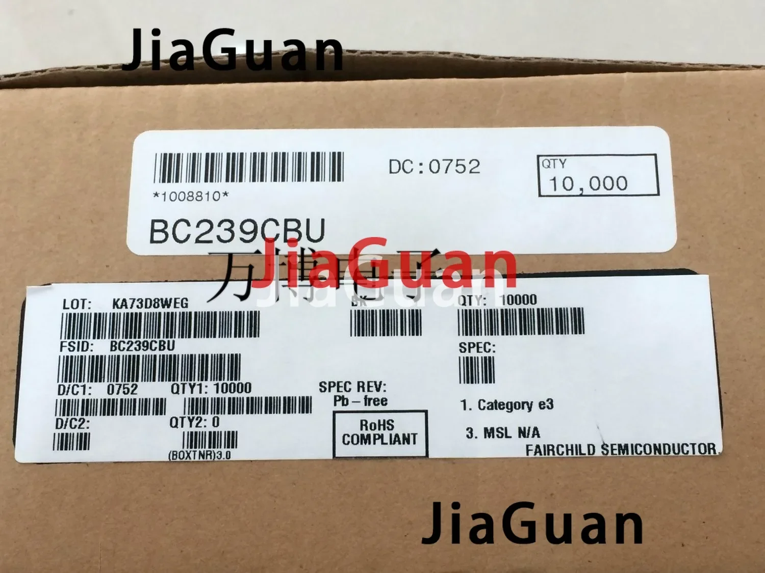 

10PCS free shipping NEW FAIRCHILD BC239-C TO-92 Transistor C239-C Audio Power Amplifier BC239C