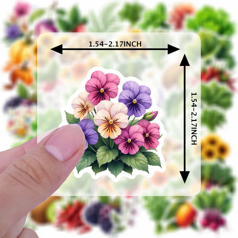 35pcs-100pcs Decals  realistic style Nature Stickers Vegetable Stickers Fruit Stickers for computer personalization stationery