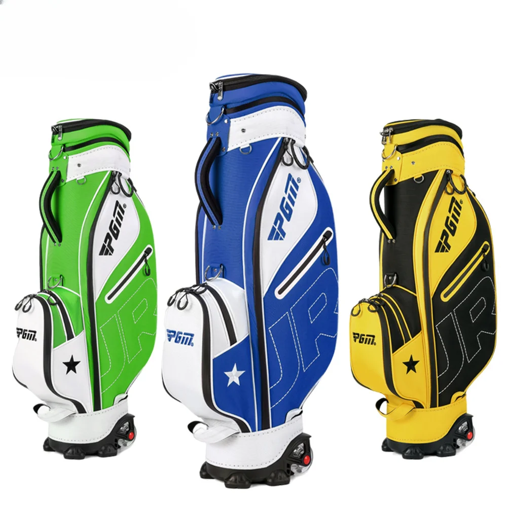 custom waterproof junior golf bag with wheels