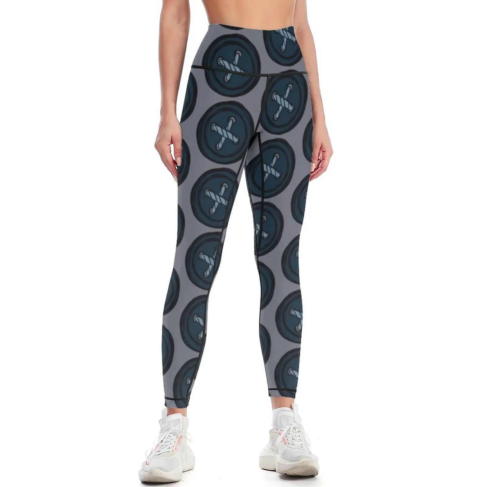 

Button Leggings Women sportwear legging pants raises butt Women's sports Womens Leggings