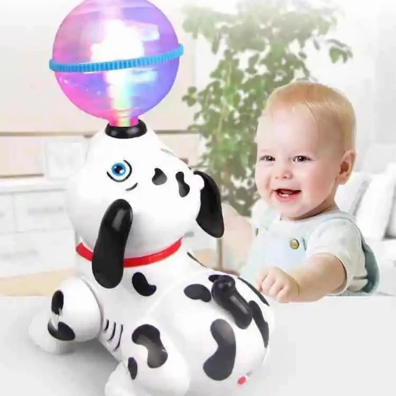 Perro Robot mascota, Robot interactivo, música, cantar, caminar, agitar, mover, cachorro, Robot juguete, iluminar para a 3