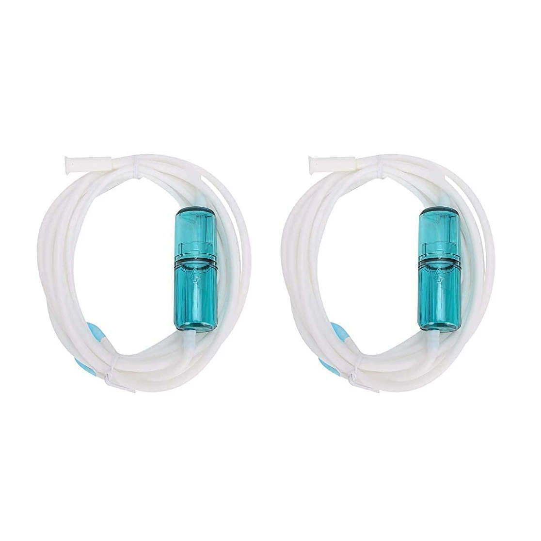 DT38 2 PCS Nasal Oxygen Tube Elastic Silicone Oxygen Tube Nasal Cannula Oxygen Tubing Connectors