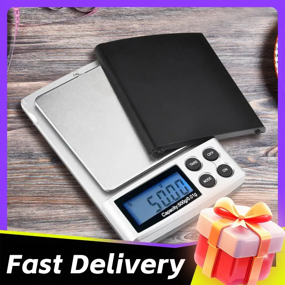 500gx0.01g Gram Weight Scales LCD Display Gold Silver Jewelry Scale Kitchen Scales for Jewelry/Gemstones/Precious Metals/Coins