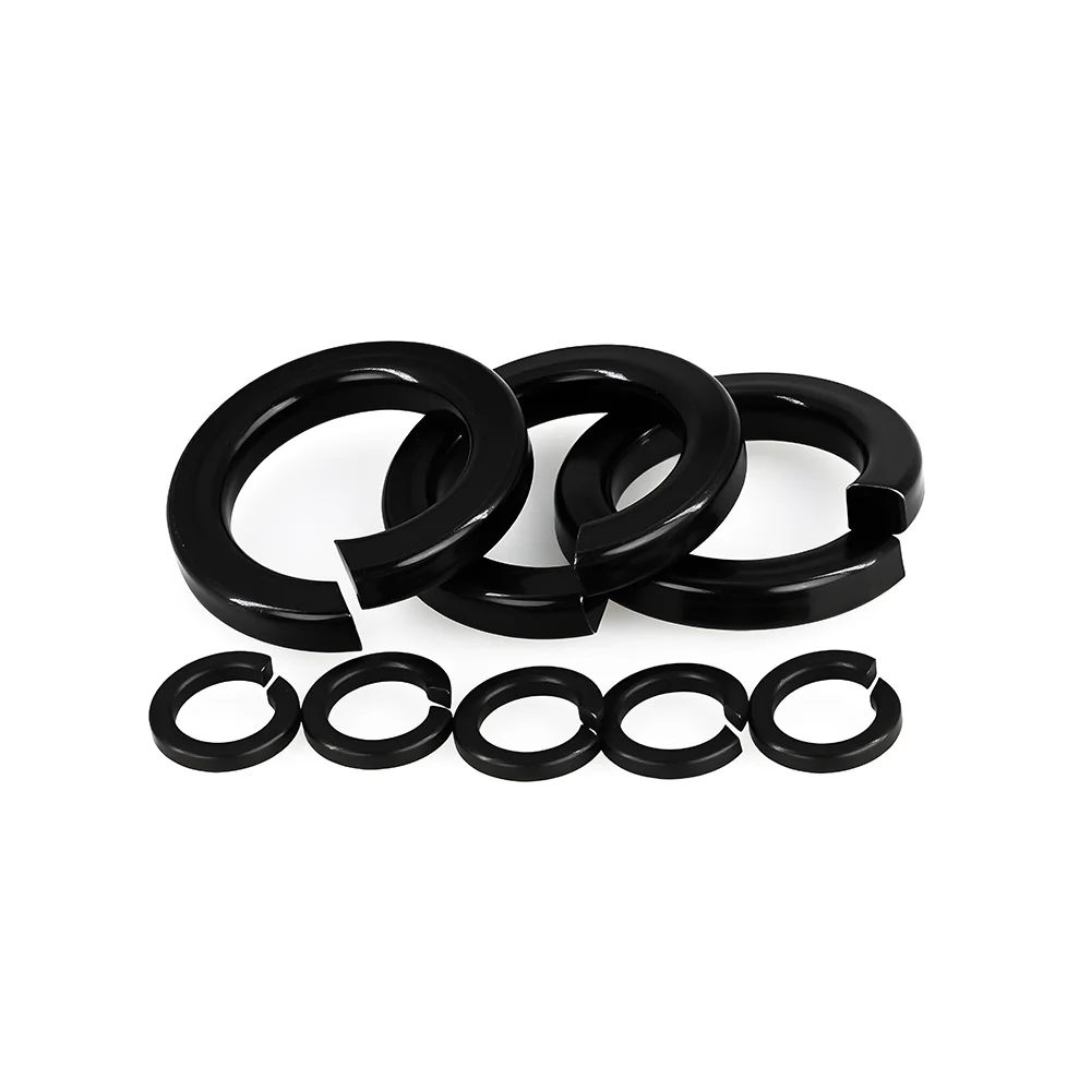 20/50/100 pezzi M2.5 M3 M4 M5 M6 M8 M10 304 acciaio inossidabile Nero Rondella a molla Split Lock Guarnizione elastica