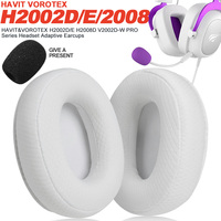 Earphone pads Havit H2002D H2002E H2008D H2033D H2030E H2039BG D LE VOROTEX V2002D replacement Earpads headphones Earmuffs White