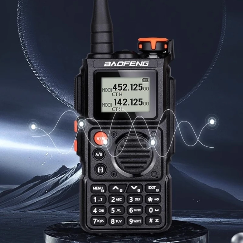 Baofeng BF-K6 walkie-talkie à prova de poeira antiqueda tela de 1.77 polegadas redução de ruído bateria de grande capacidade intercomunicador portátil ao ar livre