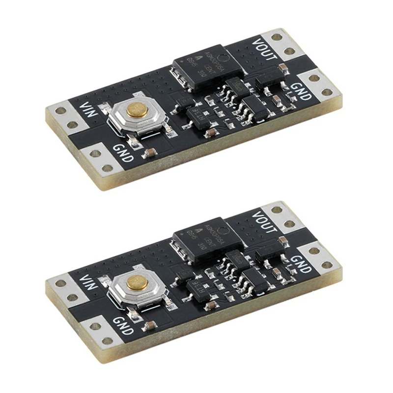 

2025 New-2Pcs Single Bond Button Bistable Switch Module 4.5-26V 1.3UA Load 10A Low Power Wide Voltage Mini One Key Switch Module