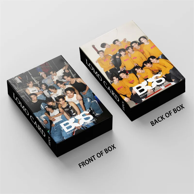 55pcs BUS Concert LOMO Card Album Because Of You, I Shine Postcard Heart Khunpol Jungt Marckris Greeting Card Photo Card