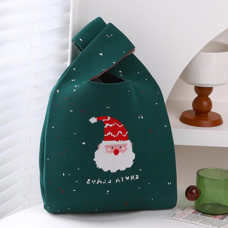 Christmas Eve Handbag Fashionable Knitted Bag Lightweight Crossbody Bag