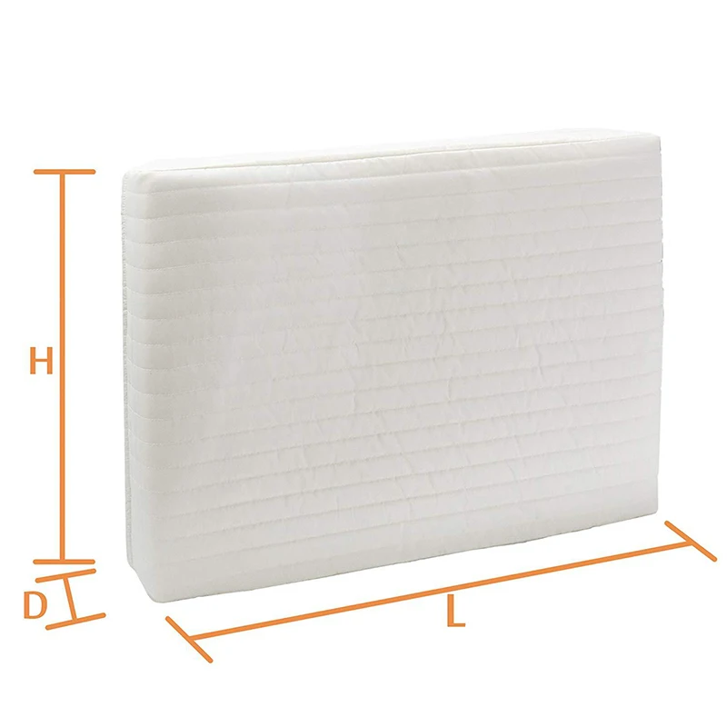 Indoor Air Conditioner Cover Quilted Fabric Air Conditioning Protective Cover Dust Protection Air Cooler Wind Shield for Winter