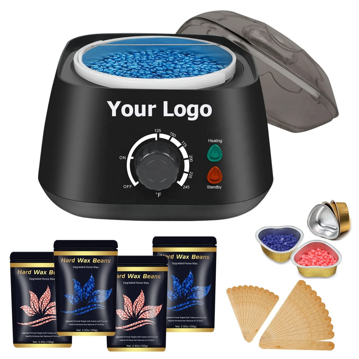 

High Quality Wholesale Home Salon Waxing Kit Wax BeansBead Heating Machine Paraffin Epilator Wax Heater Hair Removal Machine