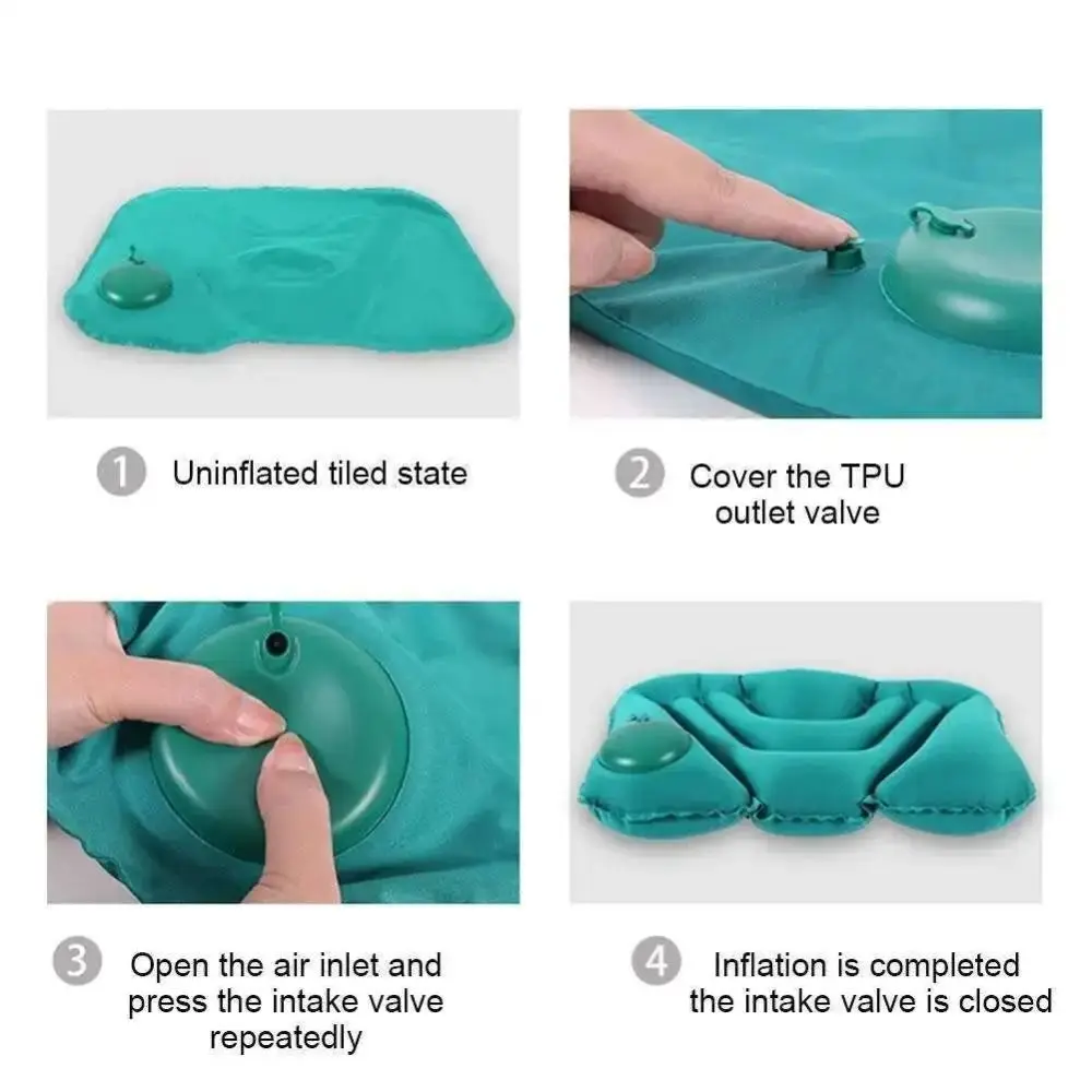 Waist Protection Inflatable Lumbar Pillow Ultralight Comfortable Chair Waist Cushion Inflatable Soft Cushion for Home Office Car