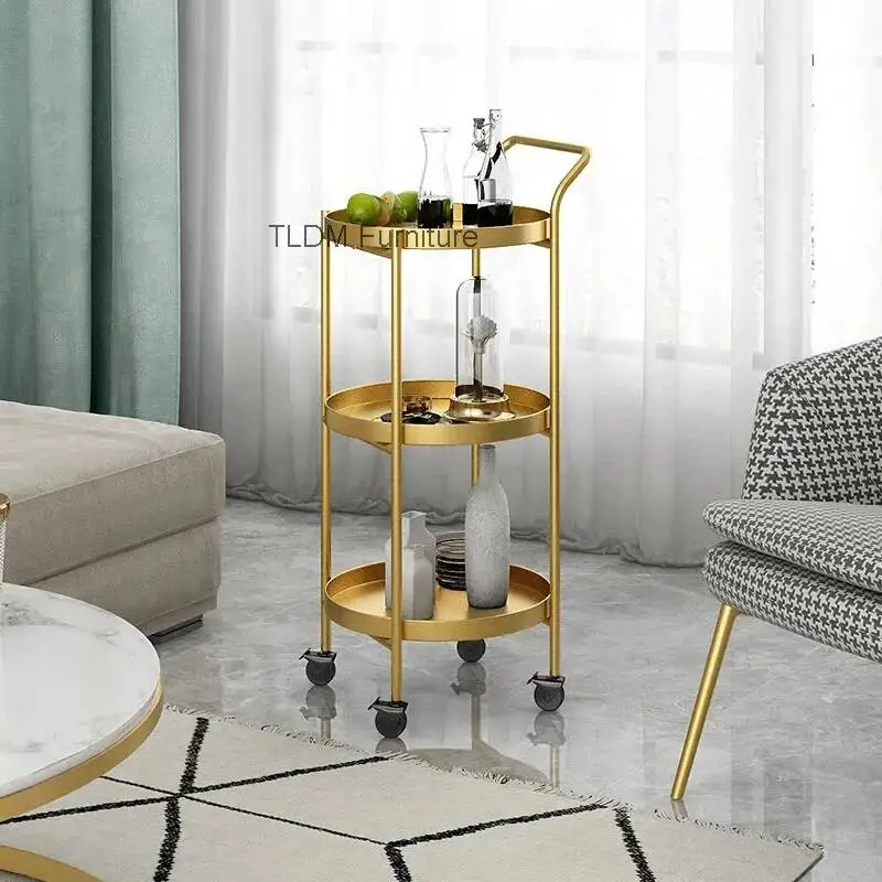 Sweet Business Hotel Handcart Foldable Dessert Houskeeping Hotel Handcart Transport Portable Reinigungs Wagen Office Furniture