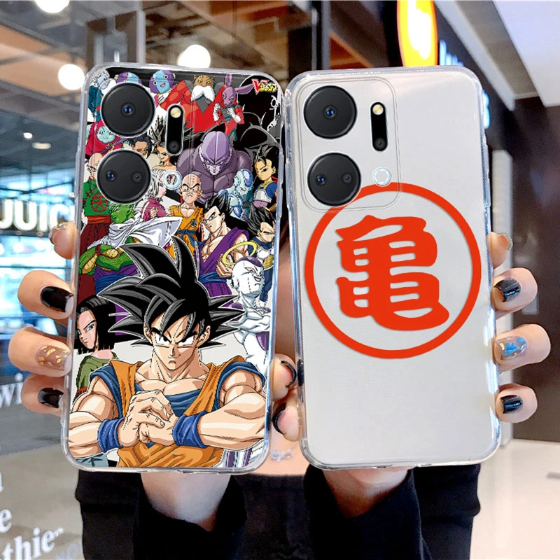 Cartoon Anime Dragons Son-Gokus Case For Honor X7A X 7A Soft Silicone Transparent Clear Back Cover For HonorX7A Trunks Son Gohan