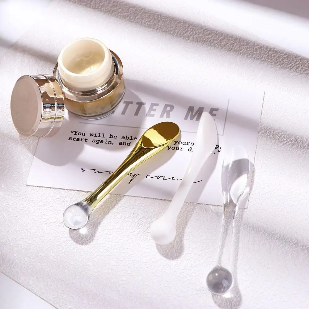 หน้ากากช้อนครีมนวด Sticks Face ดูดซับ Roller Eye Massager Stick Eye Cream Applicator Skin Care เครื่องมือเครื่องสําอาง Spatula