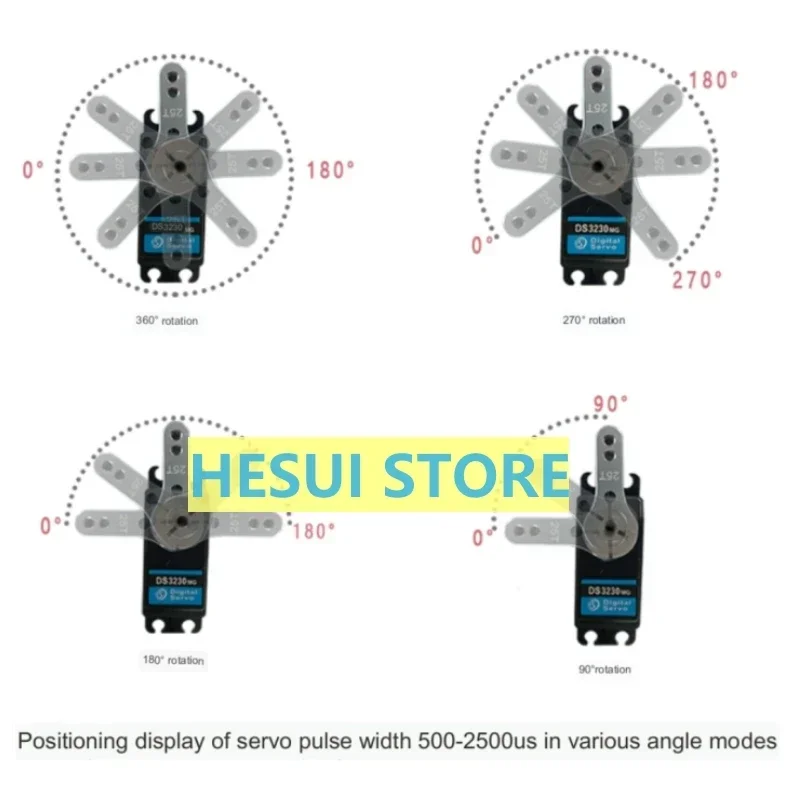 20kg metal large torque aircraft model car model robot high life digital steering gear 25kg30kg35kg60kg