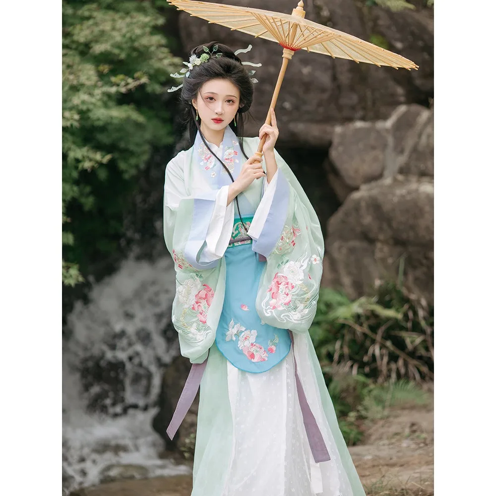 Chest-length skirt Hanfu women's 2025 new spring and summer, Tang-made, fairy-style ancient clothing