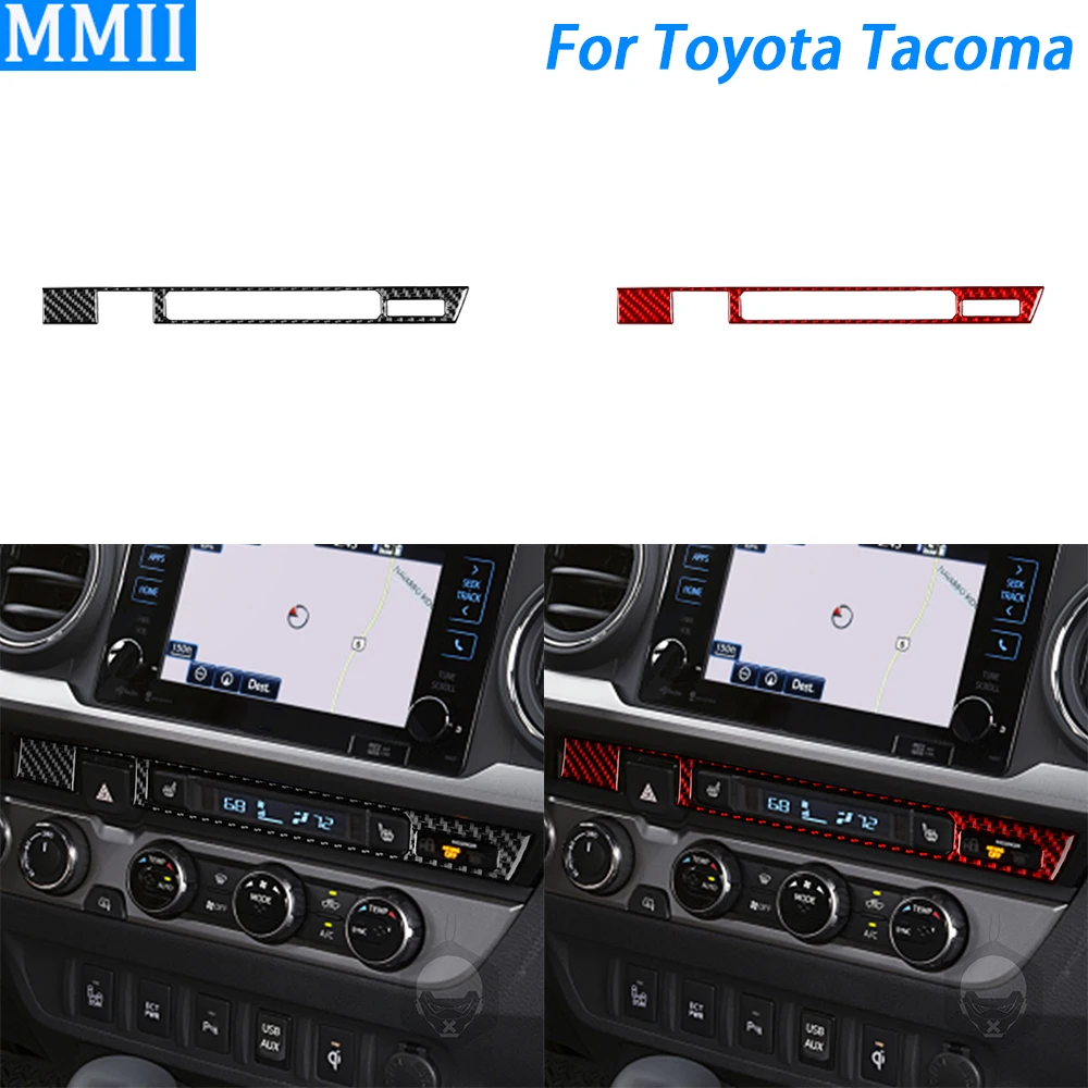 

For Toyota Tacoma 2015-2022 Carbon Fiber Warning Light Switch Button Panel Decorative Cover Car Interior Accessories Sticker