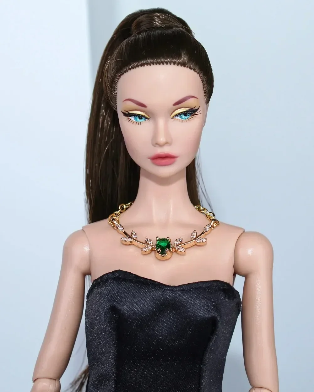 1/6 doll accessories / doll jewelry metal zircon stone necklace crown for 30cm Xinyi Fr2 blyth ST BJD BB doll