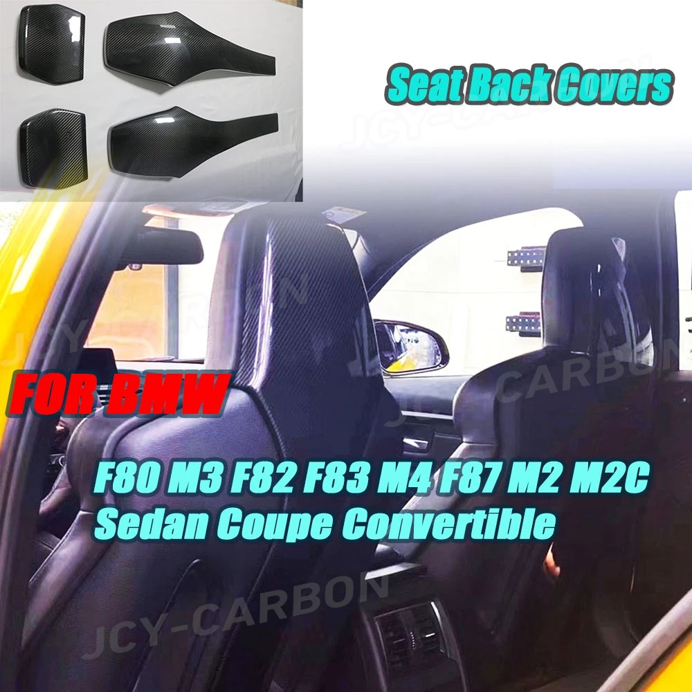 

Prepreg Dry Carbon Fiber Car Inner Seat Back Covers Trims for BMW F80 M3 F82 F83 M4 F87 M2 M2C Sedan Coupe Convertible 2014-2019