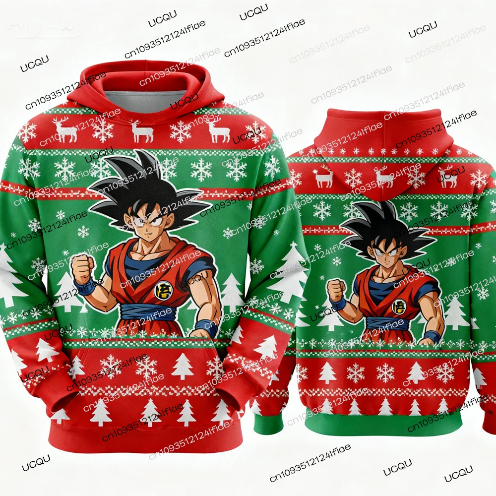 2025 Dragon Ball Z Goku Special Edition Christmas Winter Hoodie - Adult Men's and Women's Christmas Outfit - Kids Christmas Gift