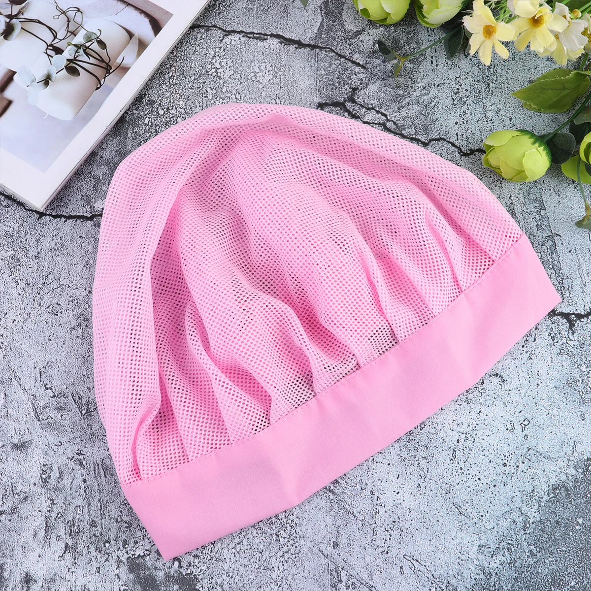 

Breathable Cotton Hat Cap for Women Lightweight Elastic Wide brimmed Hair Bonnet Covers Anti Hair Loss Sanitary Spa Chemo