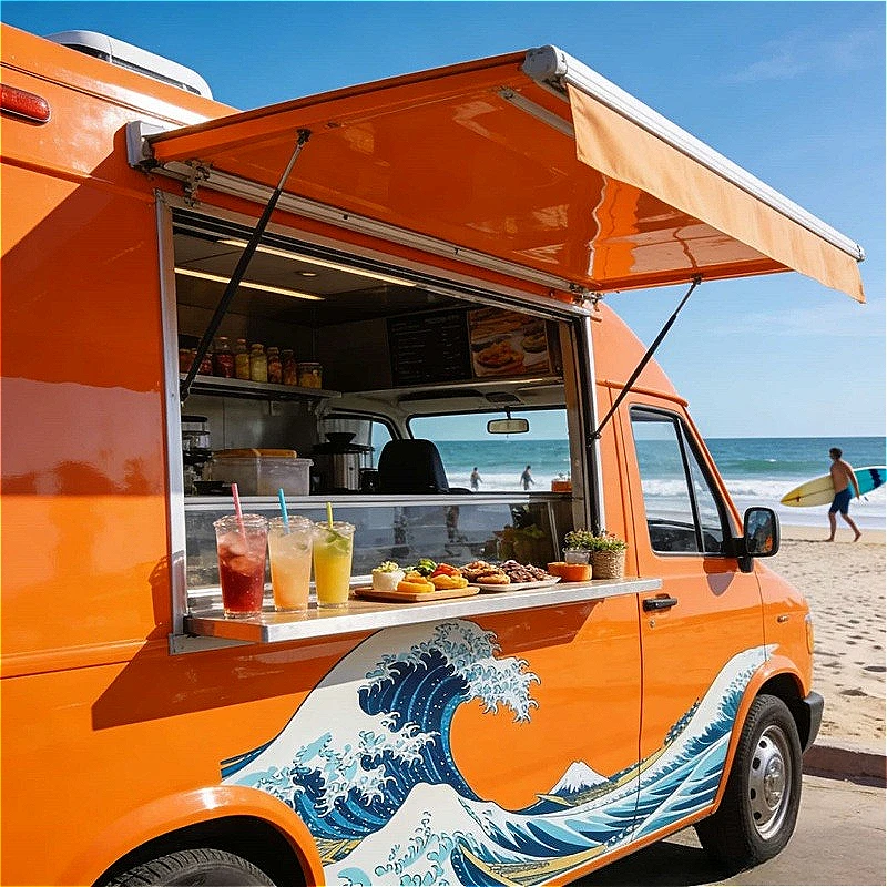 Concession Trailer Mobile Food Kitchen Fully Equipped For Hot Dog Hamburger Sausage Cart Vendor Business Operation Customized
