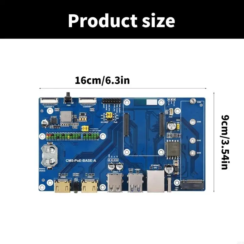 يدعم لوحة 20CB CM5 قوة C ، مزودة بقرص M.2 NVME الصلب