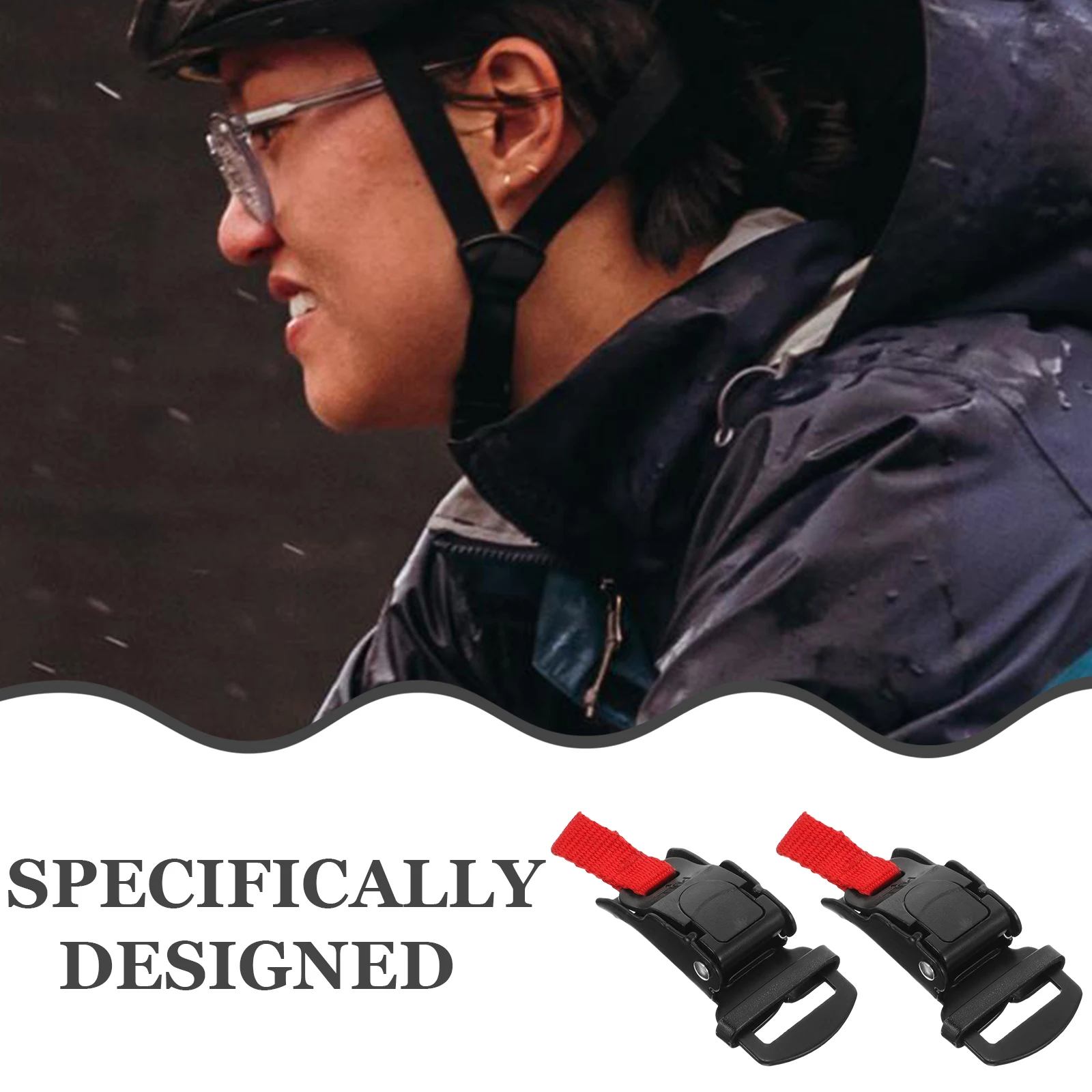 

2Pcs Motorcycle Pull Buckles Durable Safety Hat Buckles Replacement Accessories Easy Install Adjustable Fit